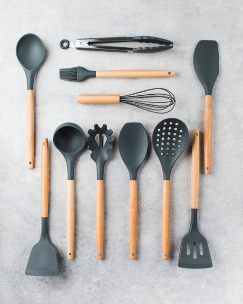 Silicone Kitchen Utensil Set (10 Pcs)