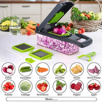 Saliqa 16-in-1 Vegetable Chopper & Slicer — Sabzi Cutting Ab 1  Minutes Mein | Free COD All Pakistan
