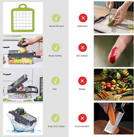 Saliqa 16-in-1 Vegetable Chopper & Slicer — Sabzi Cutting Ab 5 Minutes Mein | COD All Pakistan